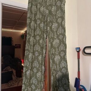 Fashion Nova Olive Textured Pants